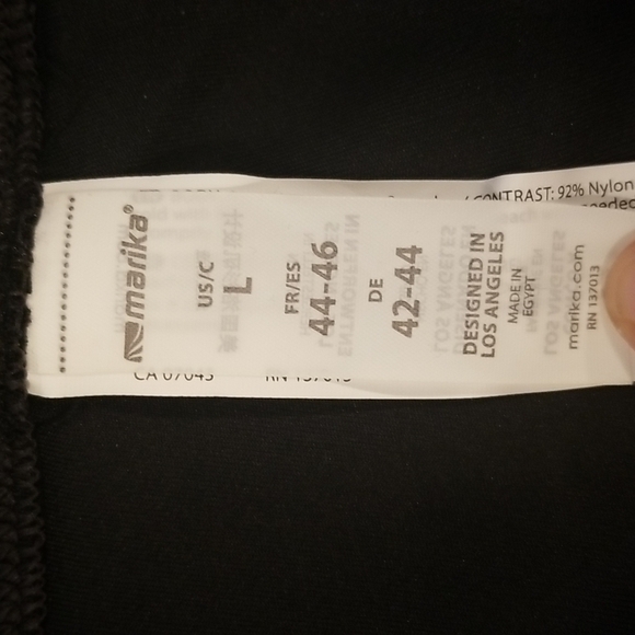 💕MARIKA💕 Hazel Bermuda Bike Shorts ~ Black Large L NWT - Picture 8 of 10